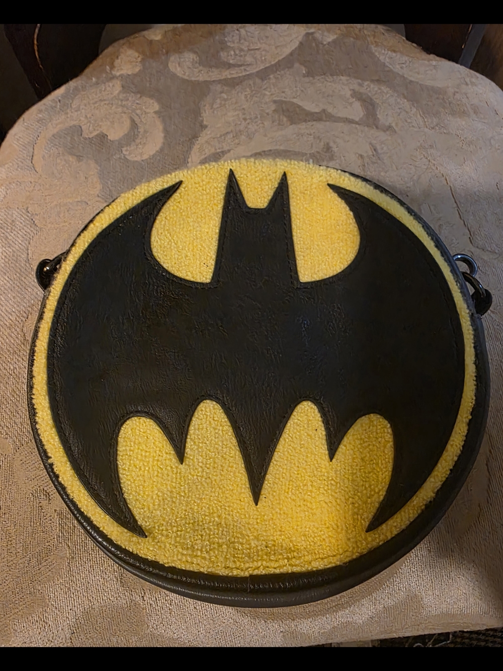 Loungefly Batman Round Crossbody Bag - Yellow & Black